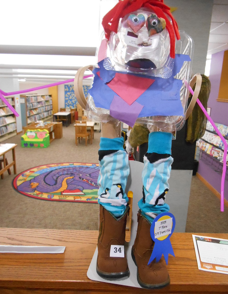 Creature Carnival first place entry in the 2-4 year old category: Gloria by Elanor L.