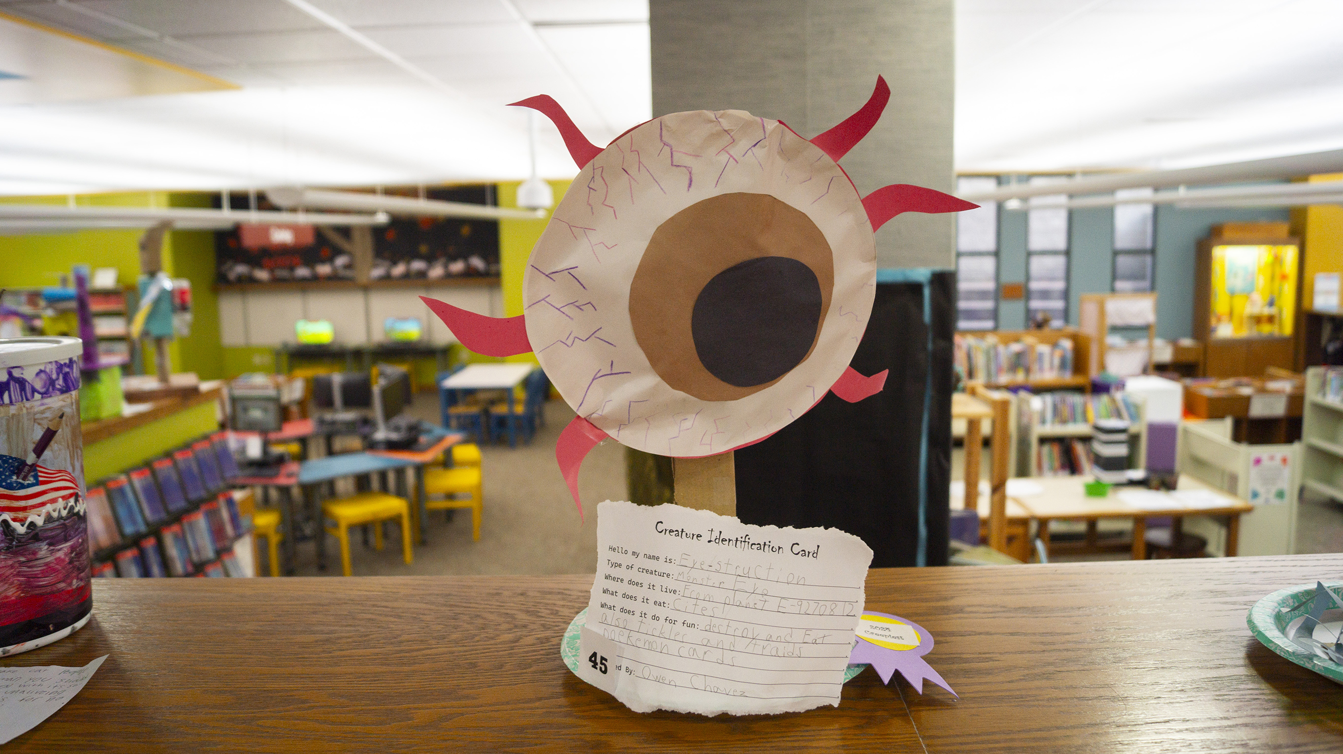 Creature Carnival 2024 winning entry for "Creepiest": Eye-Struction by Owen C.