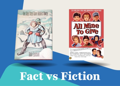 Book title next to the movie adaption.