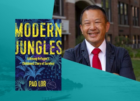 Author Pao Lor and his book titled: Modern Jungles